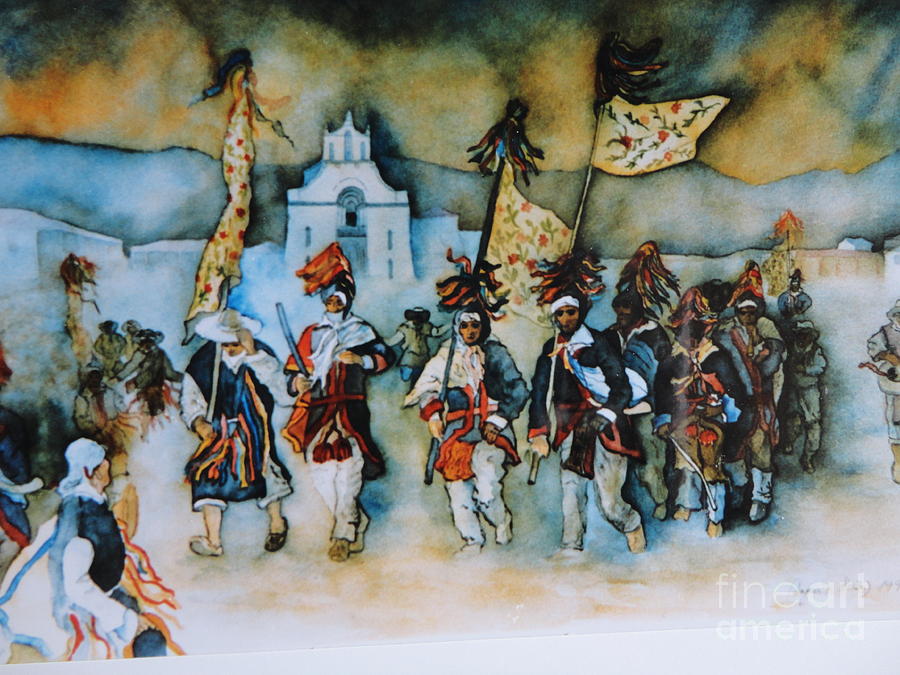 Carneval en Chiapas Painting by Dagmar Helbig