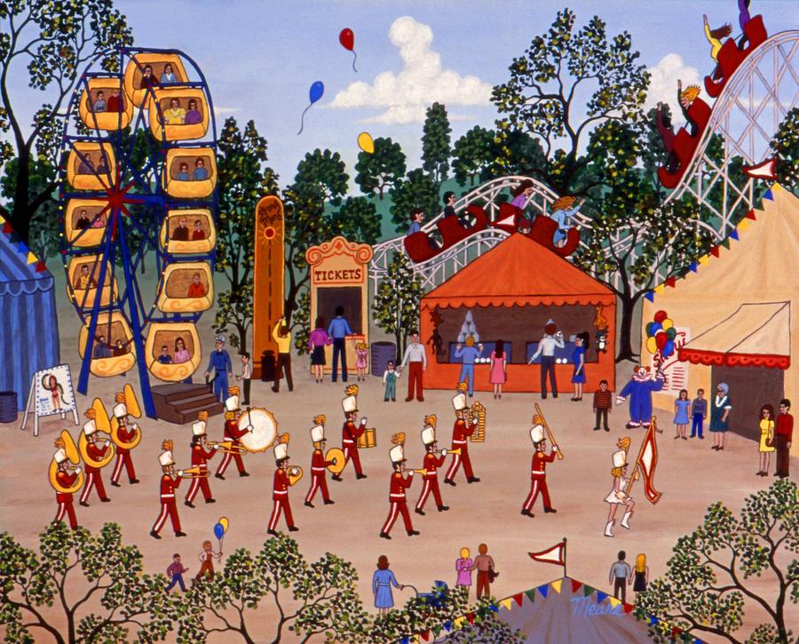 Carnival Painting - Carnival and Parade by Linda Mears Carnival Painting - Carnival and Parade by Linda Mears