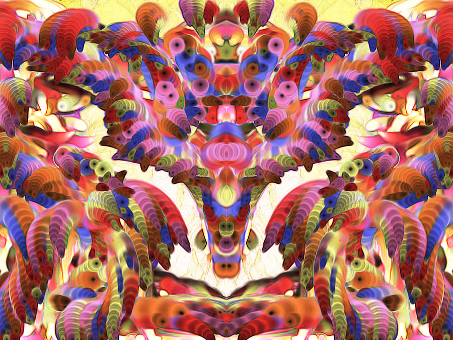 Abstract Digital Art - Carnival by Candee Lucas