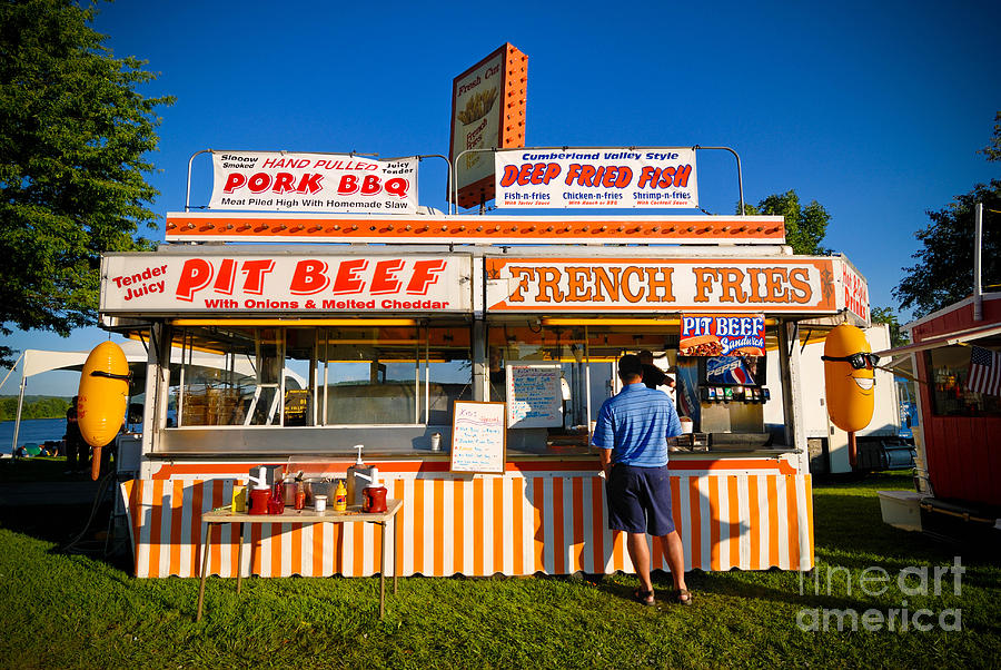 Sign Photograph - Carnival Concession Stand by Amy Cicconi