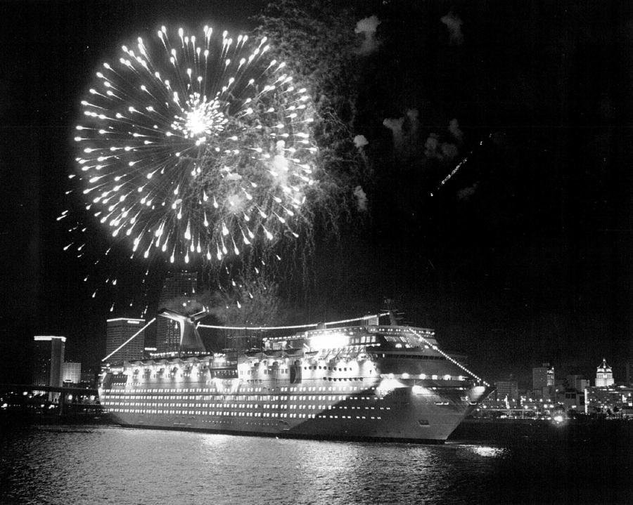 Vintage Photograph - Carnival Cruise Line ecstasy by Retro Images Archive