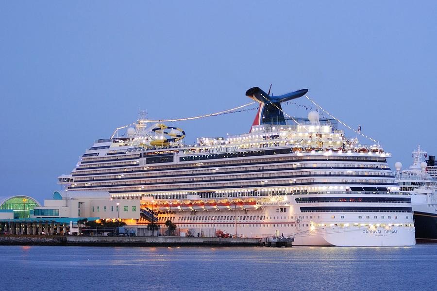 Carnival Dream at Port Canaveral Photograph by Bradford Martin