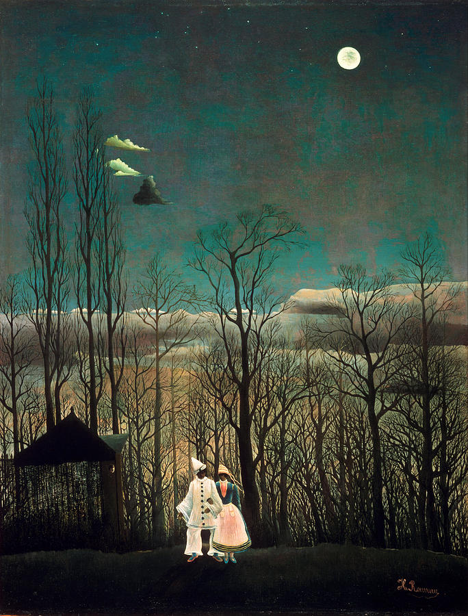Carnival Evening Painting by Henri Rousseau