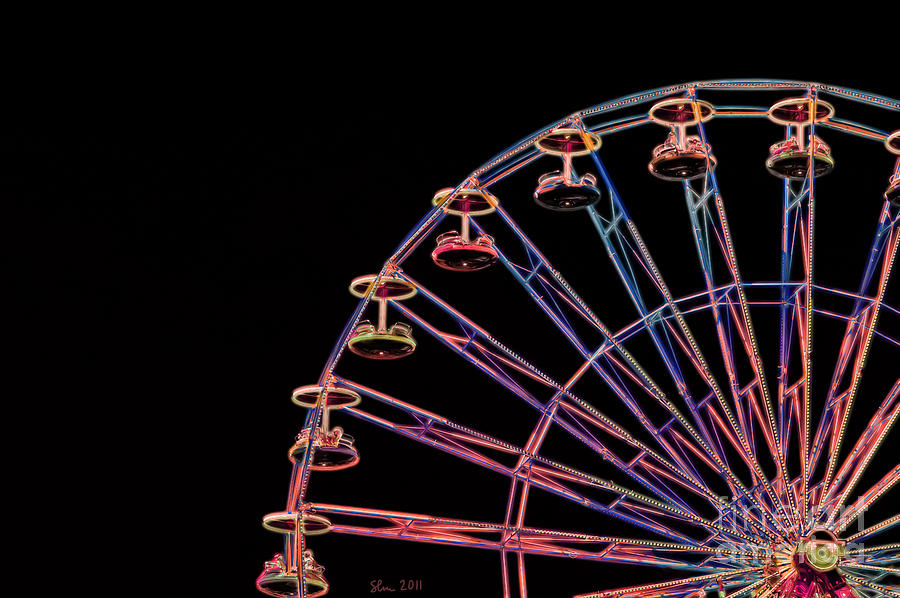 Carnival - Ferris Wheel Photograph by Kathi Shotwell