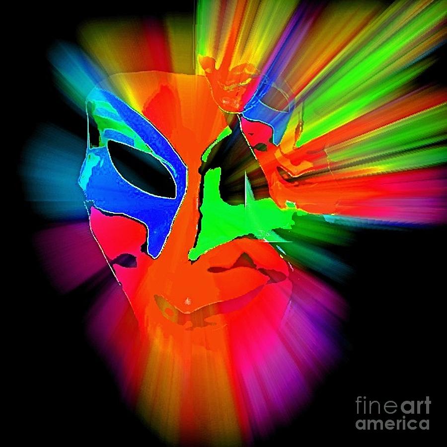 Carnival Mask in Abstract Photograph by Blair Stuart