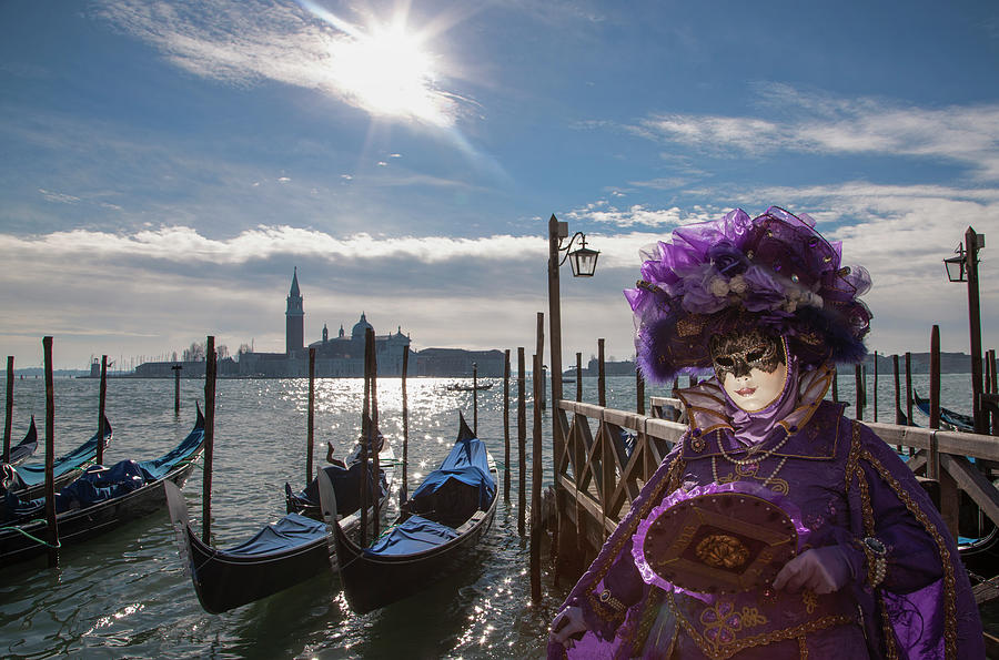 Carnival Mask In Venice Posing In San Photograph by Buena Vista Images