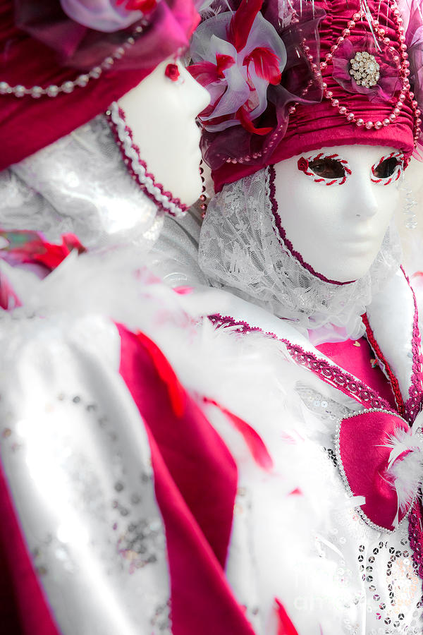 Carnival masks in Venice Photograph by Luciano Mortula