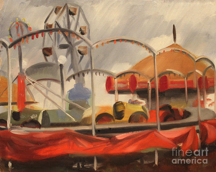 Carnival on Cicero Ave. 1939 Painting by Art By Tolpo Collection