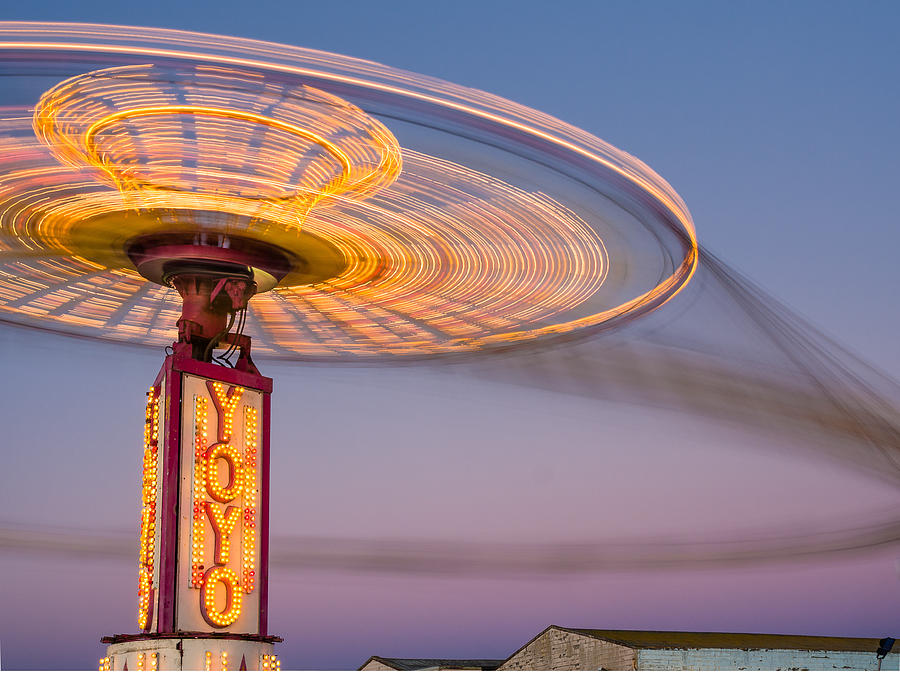 Carnival Ride at Dusk Photograph by Greg Nyquist