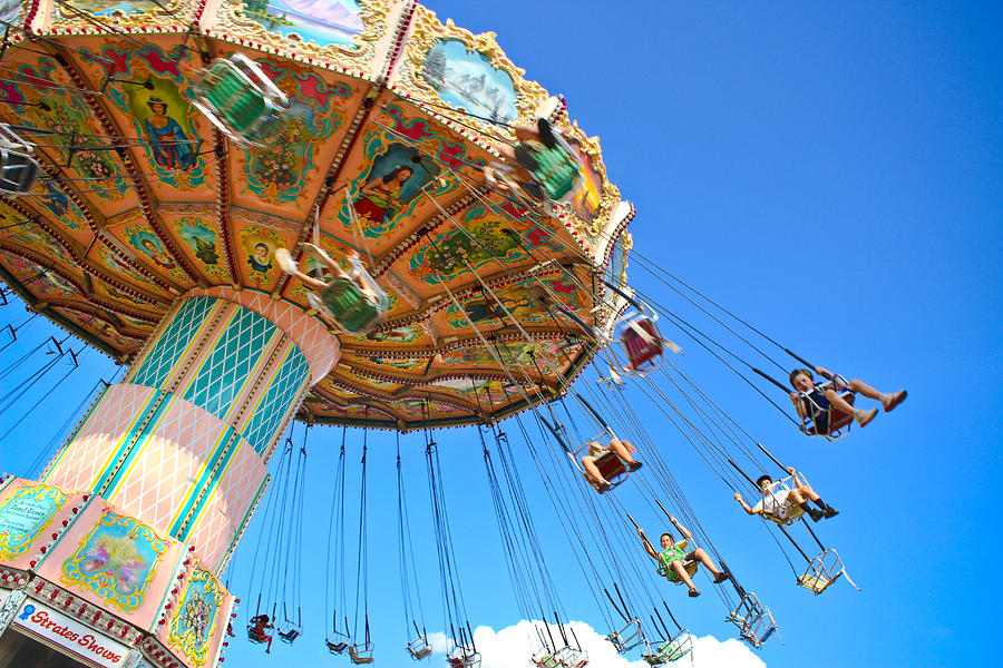 Summer Photograph - Carnival Swing by Colleen Kammerer