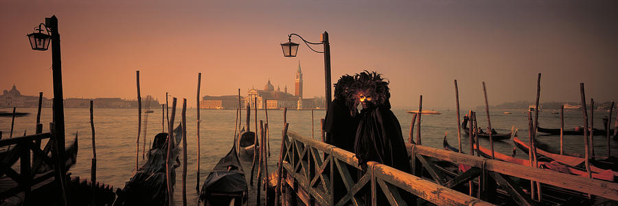 Boat Photograph - Carnival Venice Italy by Panoramic Images