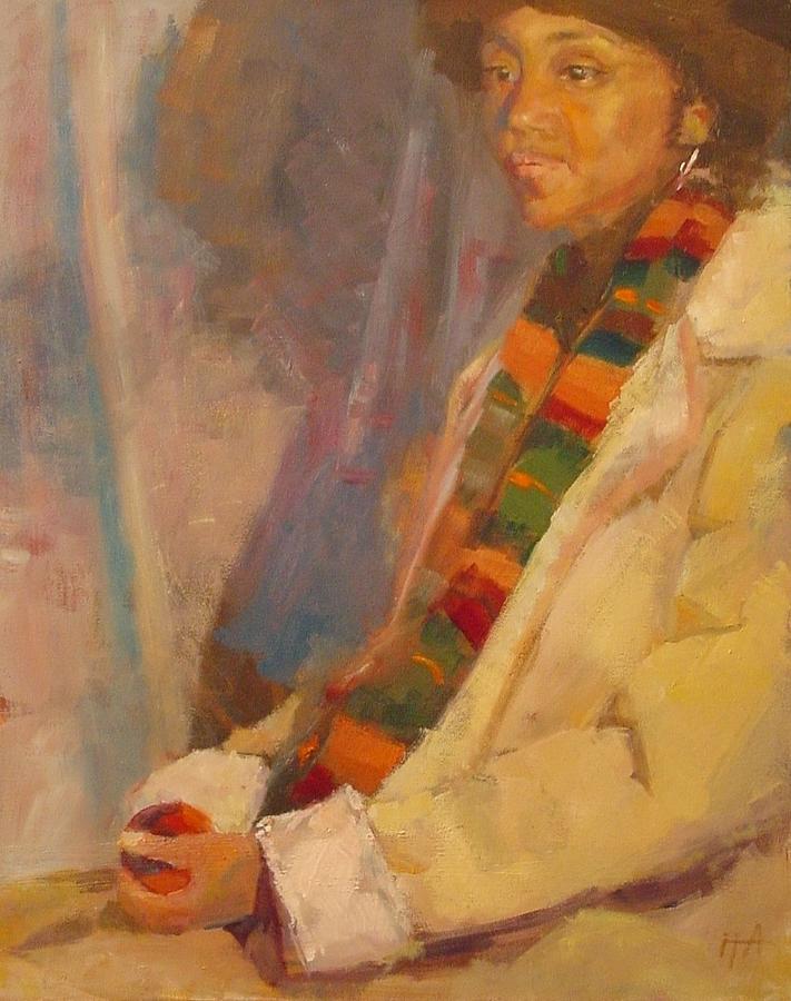 African-american Painting - Carol in Winter by Irena Jablonski African-american Painting - Carol in Winter by Irena Jablonski