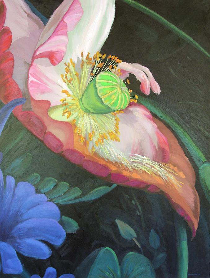 Carol Newsome Poppy  Painting by Don Morgan