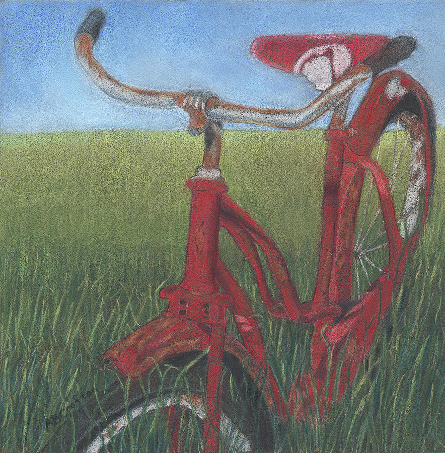Caroles Bike Drawing by Arlene Crafton