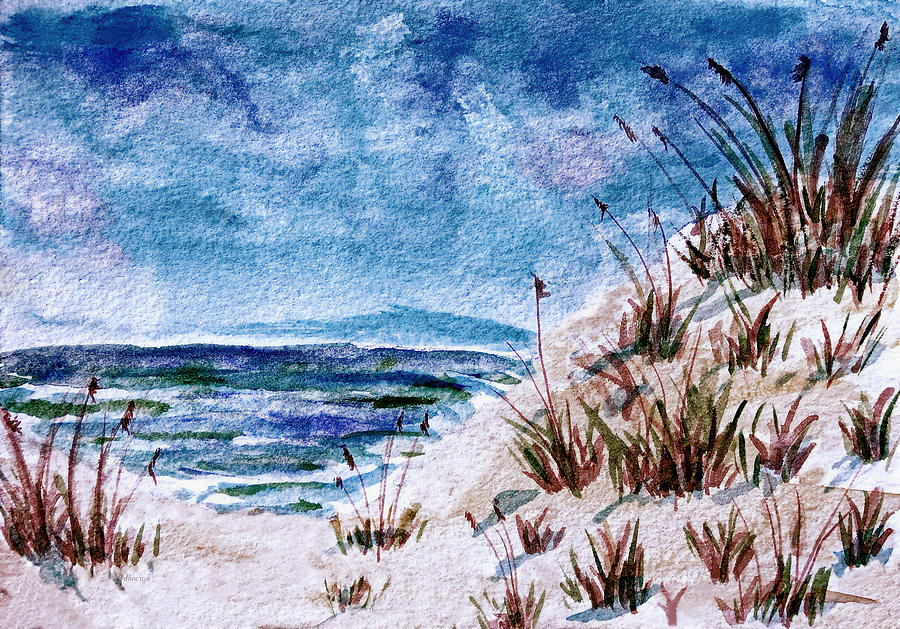Carolina Beach Blues Painting by Donna Proctor