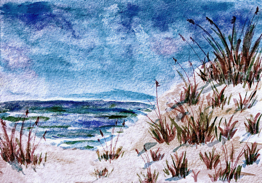 Carolina Beach Blues Painting by Donna Proctor Carolina Beach Blues Painting by Donna Proctor