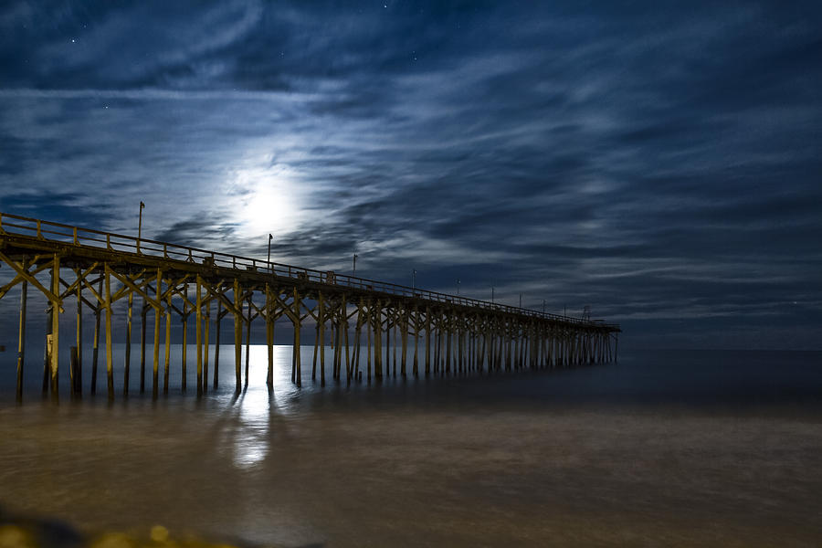 Carolina Beach Fishing Pier Photograph by Michael Marlowe | Fine Art ...