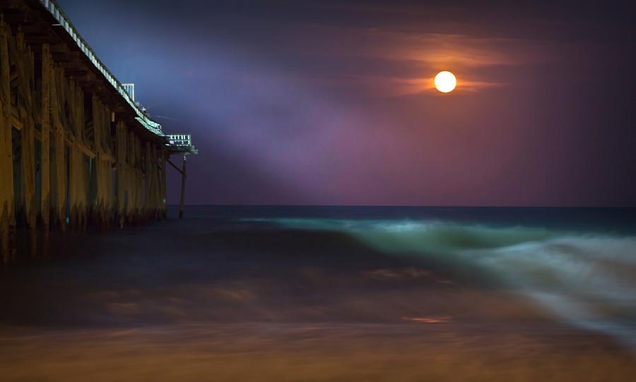 Carolina Full Moon Photograph by Phil Mancuso