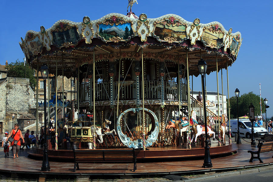 Carousel At Honfleur  Photograph by Aidan Moran