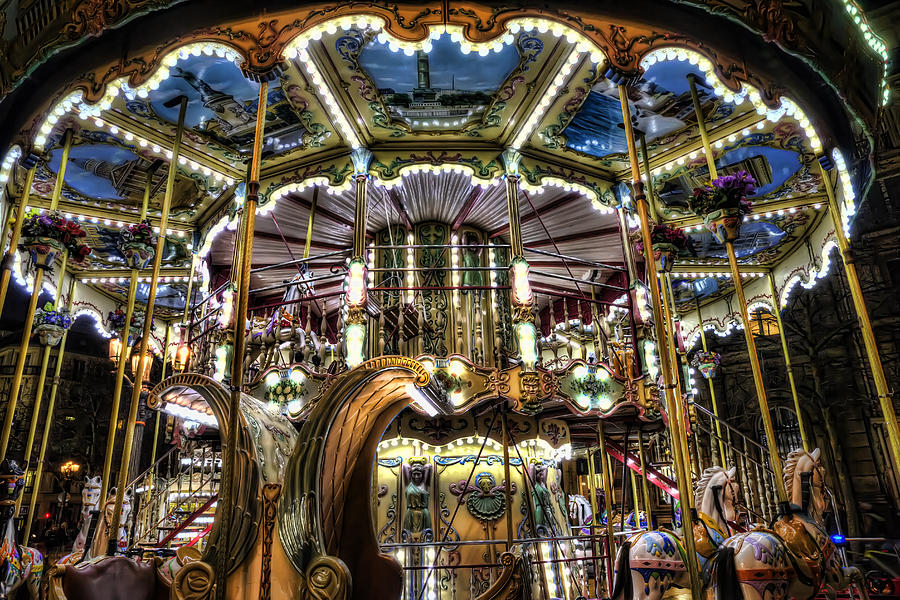 Carousel at Hotel Deville Photograph by Evie Carrier