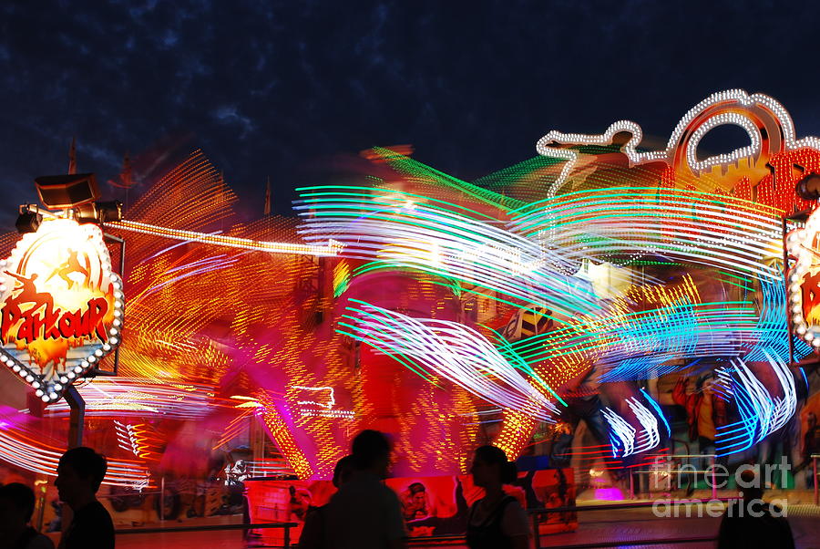 Munich Movie Photograph - Carousel By Night by Karin Stein