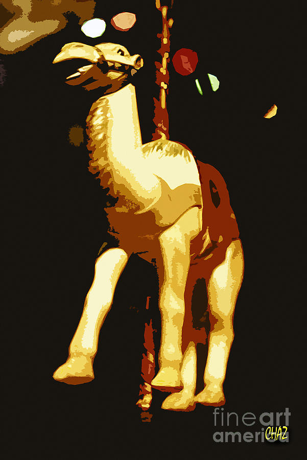 Animal Painting - Carousel Camel by CHAZ Daugherty