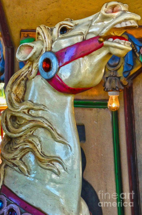 Carousel Horse Photograph - Carousel Horse - 02 by Gregory Dyer