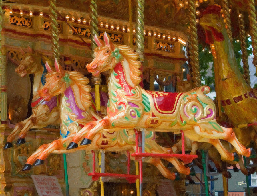 Carousel Horse Equ164172 Painting by Dean Wittle