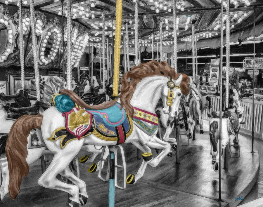 Carousel Horse Equ168125 Painting by Dean Wittle