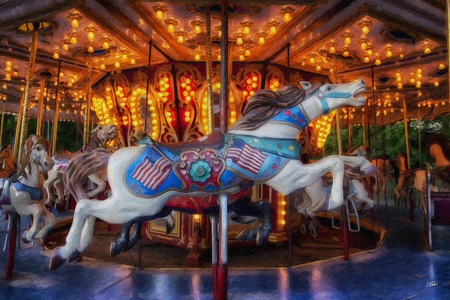 Horse Painting - Carousel Horse Equ226687 by Dean Wittle