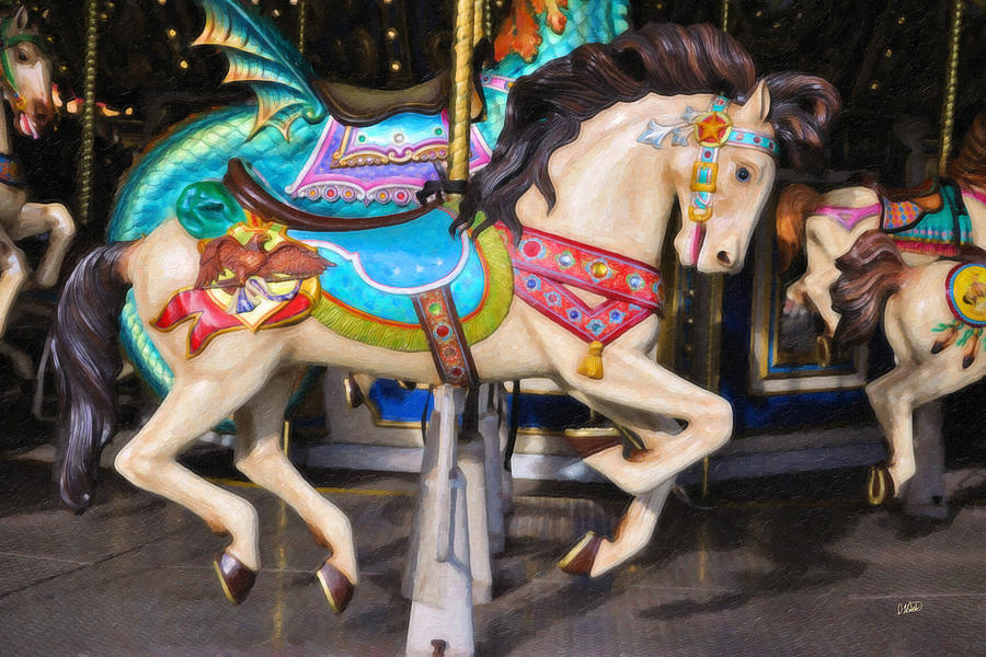 Carousel Horse Equ465622 Painting by Dean Wittle