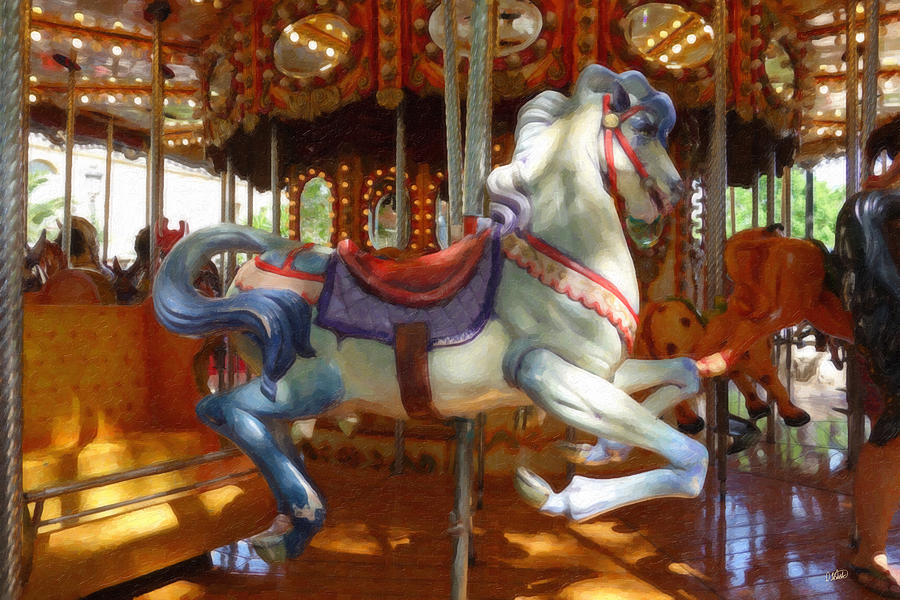 Carousel Horse Equ494635 Painting by Dean Wittle