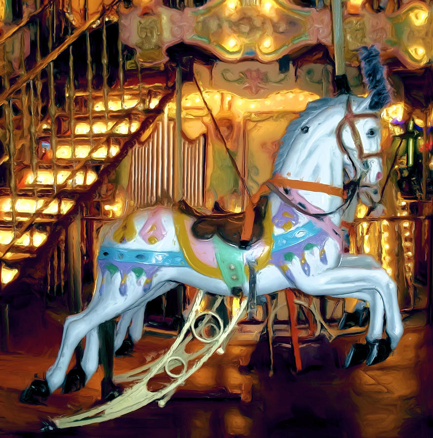 Carousel Horse Photograph