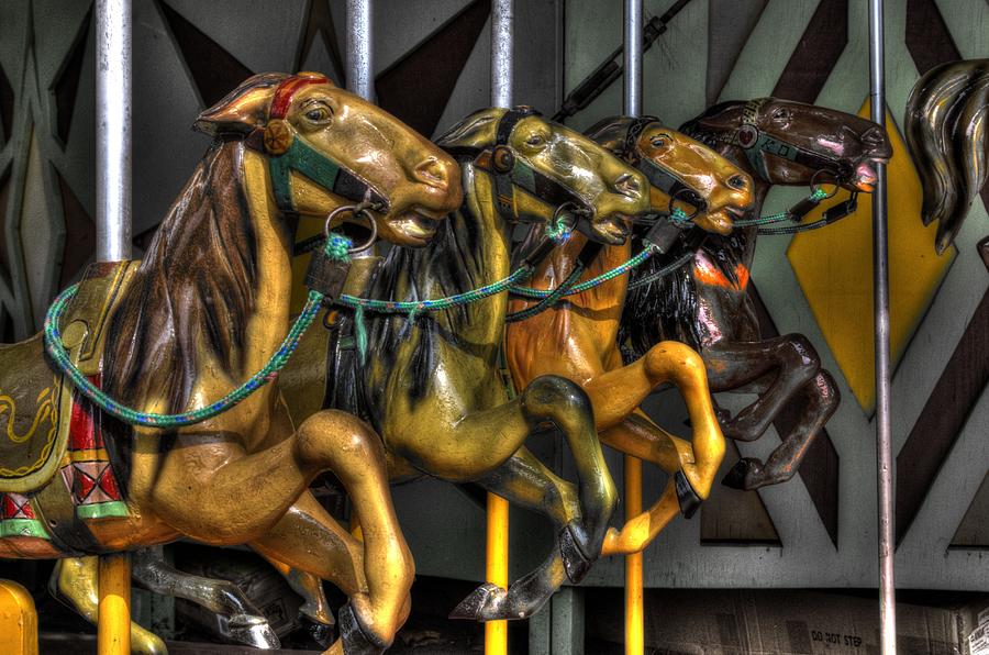 Carousel Horses Photograph by Deborah Ritch
