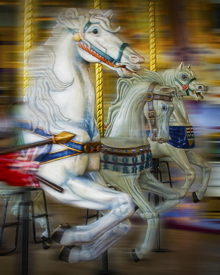 Carousel Horses Photograph by Randall Nyhof