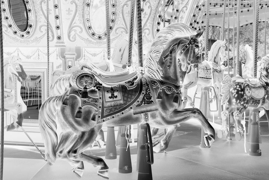 Carousel In Negative Photograph