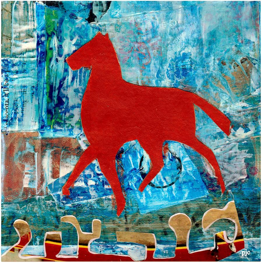 Abstract Painting - Carousel by Patricia Cleasby