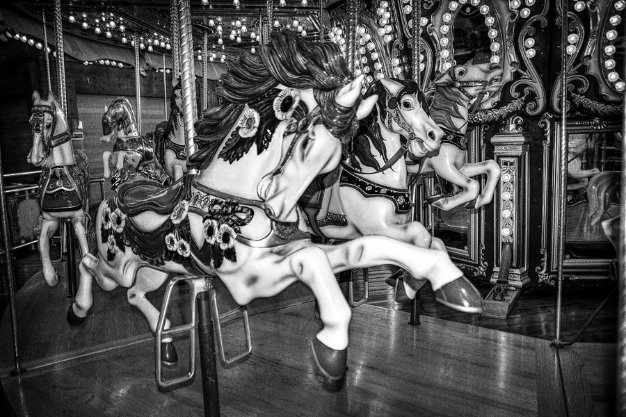 Seattle Photograph - Carousel Race by Spencer McDonald