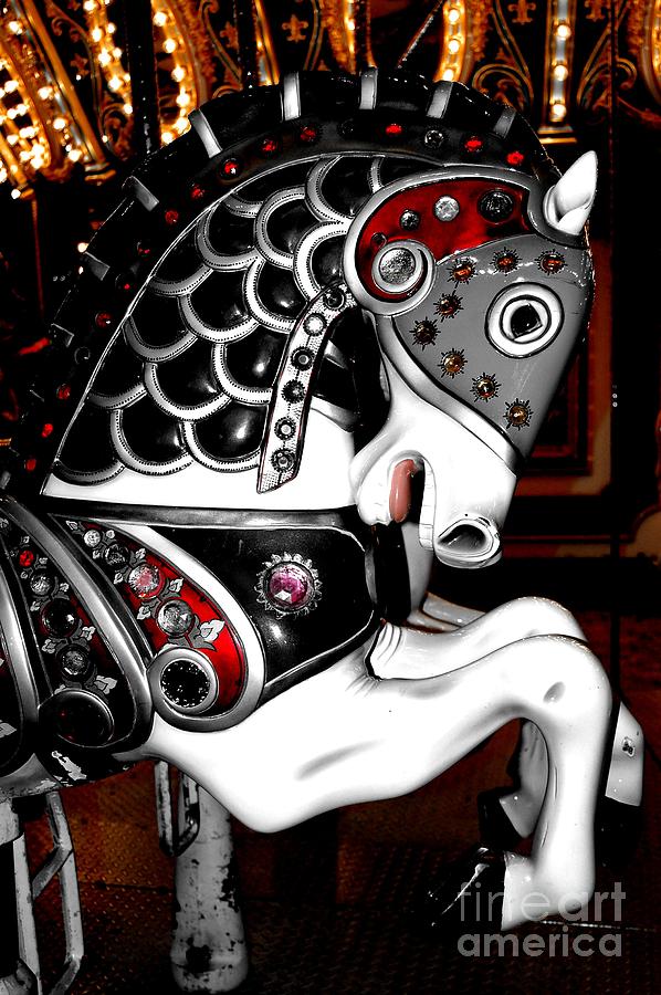 Carousel War Horse Digital Art by Patty Vicknair