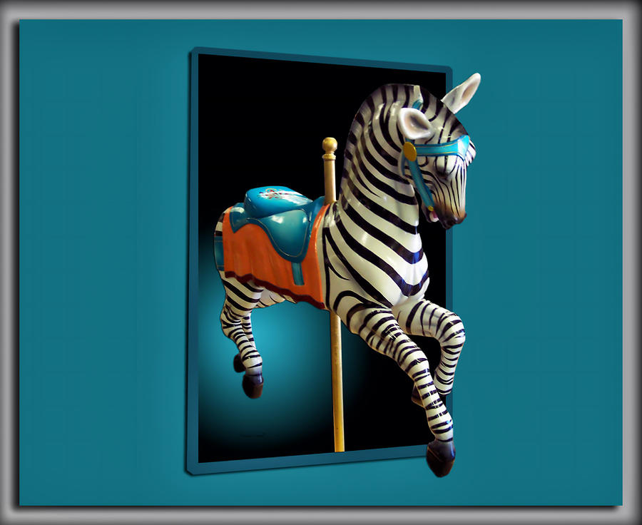 Knight Photograph - Carousel Zebra by Thomas Woolworth