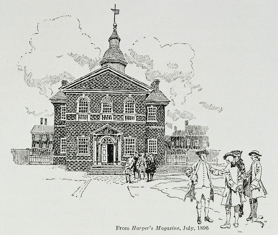 Colonial Photograph - Carpenters Hall, Philadelphia, Where The First And Second Continental Congresses Held by Howard Pyle