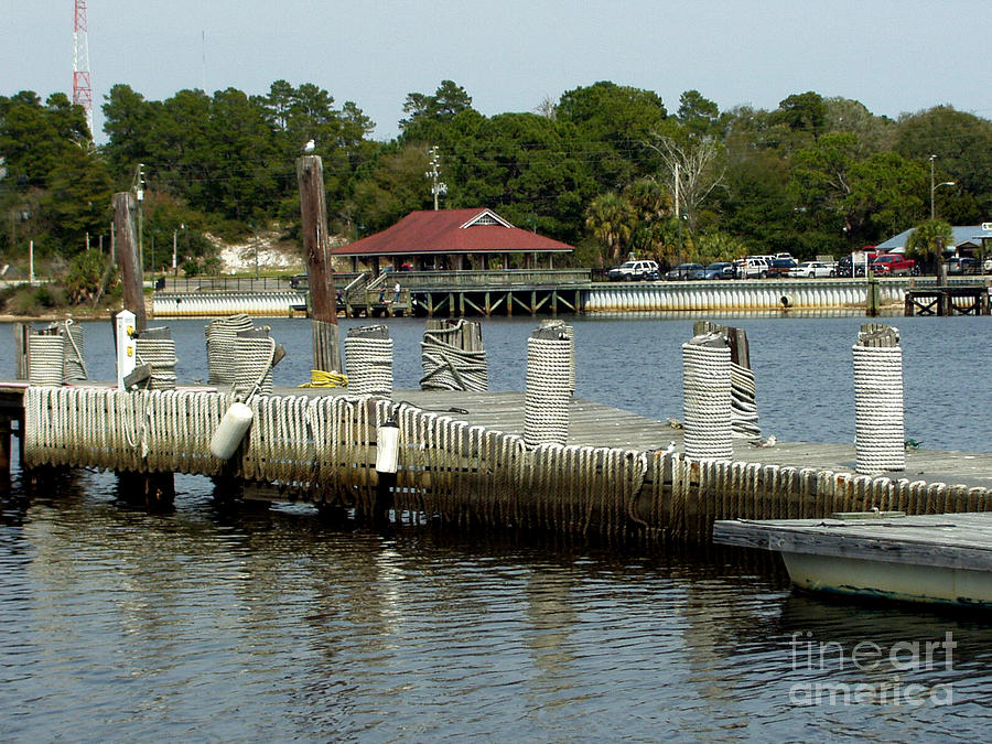 Boat Photograph - Carrabelle Waterfront by Audrey Peaty
