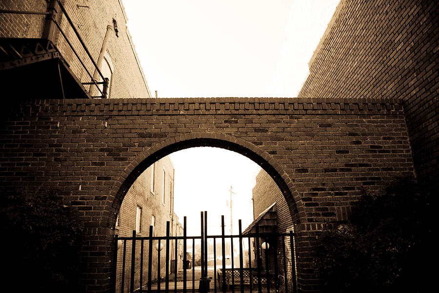 Brick Photograph - Carriage Gate by Audreen Gieger