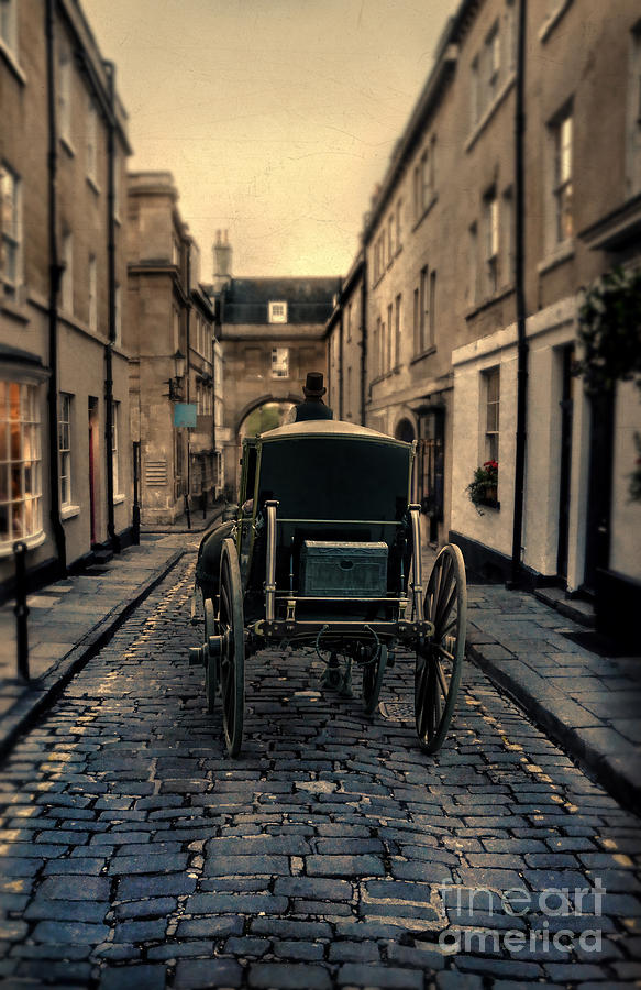 Carriage on Narrow Street Photograph by Jill Battaglia