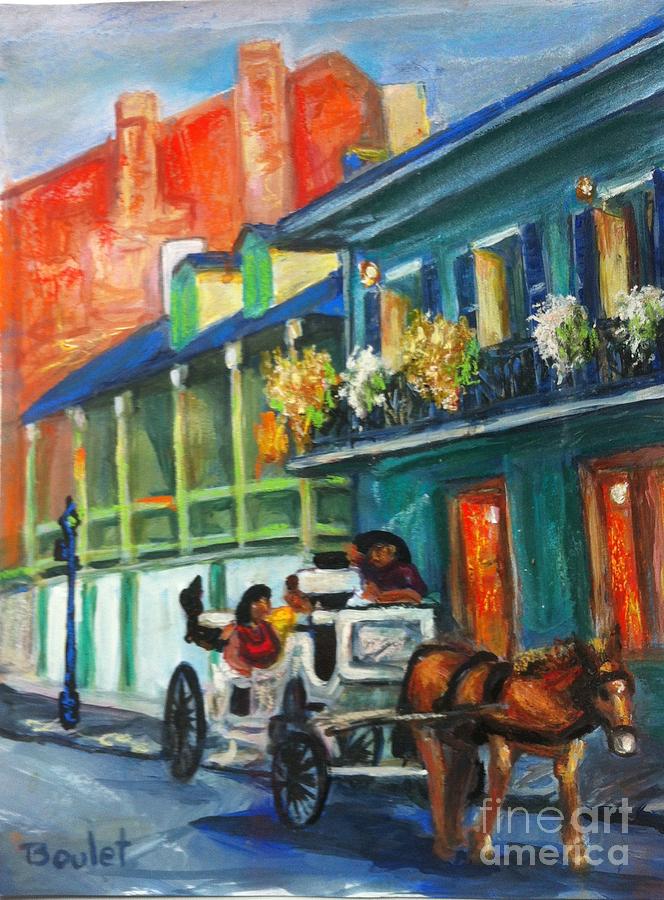 Carriage Ride on Dumaine Street Painting by Beverly Boulet