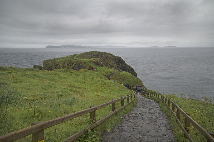 Inspirational Photograph - Carrick-A-Rede Pathway Ireland by Betsy Knapp
