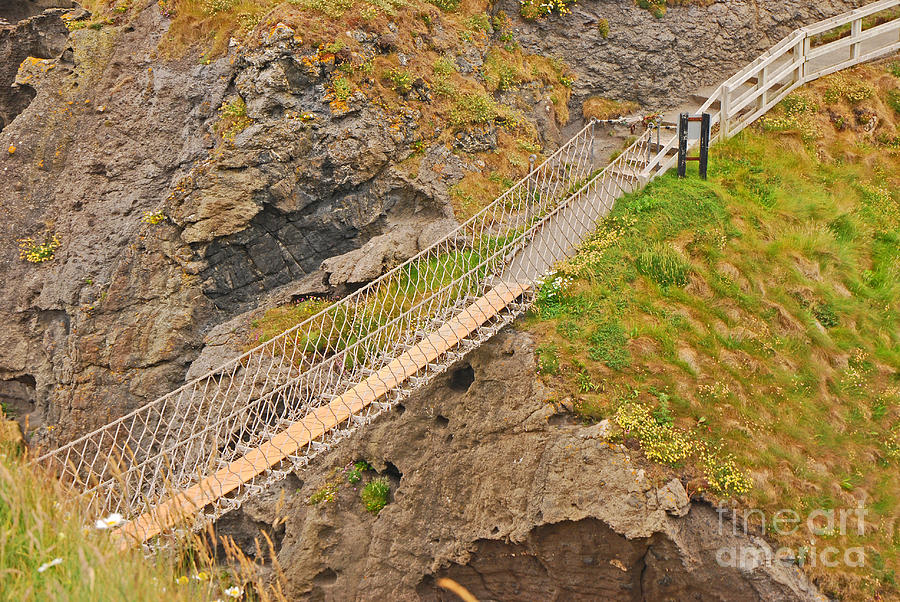 Carrick-A-Rede Rope Bridge Photograph by Mary Carol Story