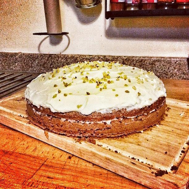 Cake Photograph - #carrot #cake #finished by Dave Williams