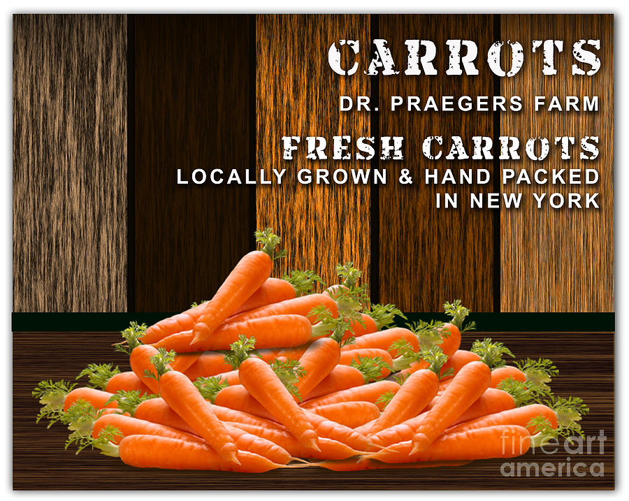 Carrot Mixed Media - Carrot Farm by Marvin Blaine