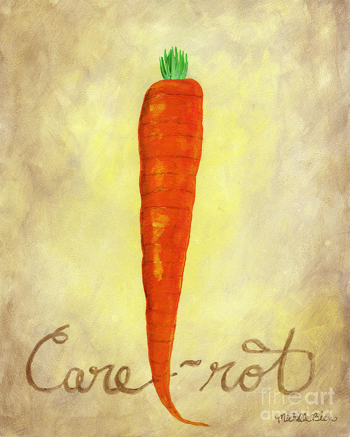 Carrot Painting by Michelle Bien
